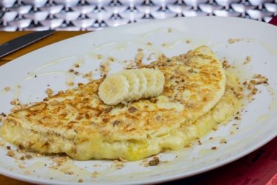 Omelete de banana simples e delicioso